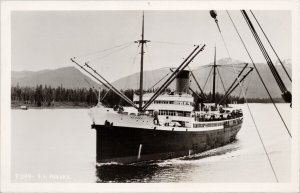 SS 'Alaska' Ship Alaska Steamship Unused Real Photo Postcard H57