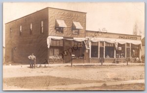 K45/ Nunica Michigan RPPC Postcard c1910 Davison Hardware Store 337