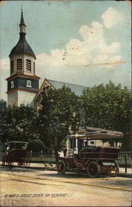 Far Rockaway Long Island New York NY Catholic Church c1910 Vintage Postcard