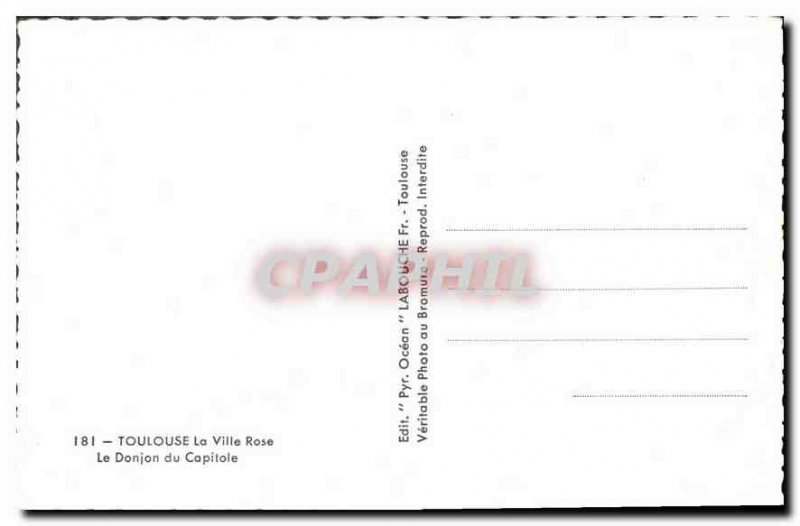 Modern Postcard Toulouse the Pink City Donjon du Capitole