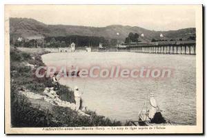 Postcard Old Amfreville-sous-les-Monts Le Coup De Line From Aupres I'Ecluse