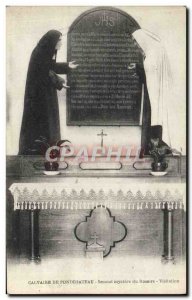 Old Postcard Calvary of Pontchateau Second mystery of the Rosary Visitation