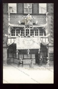 ROY035 - King Edward VII - J Rowntree & Sons' Cafe, Coronation Day - postcard