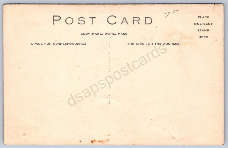 K27/ Ware Massachusetts RPPC Postcard c1910 Buildings 282