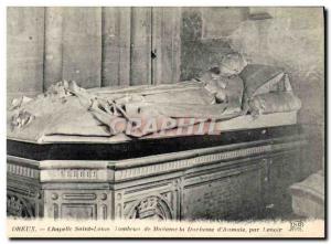 Old Postcard Dreux Chapelle Saint Louis Tomb of the Duchess of & # 39Aumale L...