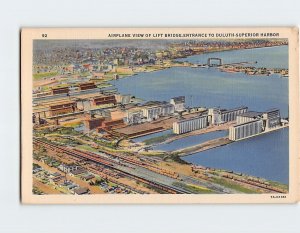 M-128046 Airplane View Of Lift Bridge Entrance To Duluth-Superior Habor MN