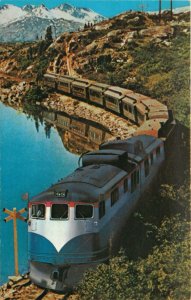 1970s Along The White Pass, Narrow Gauge Railway, Alaska, Yukon Vintage Postcard