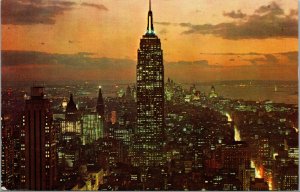 Vtg 1960s Empire State Building New York City NY Chrome Postcard