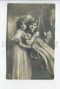 3177341 Charming Girls on SWING Vintage PHOTO PC