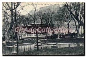 Old Postcard Grenoble Le Jardin De Ville