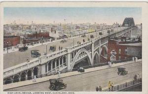 Ohio Cleveland High Level Bridge Looking West