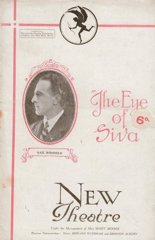 The Eye Of Siva Sherlock Holmes 1930s Fu Manchu Norfolk Theatre Programme