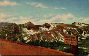 Vtg 1940s Trail Ridge Road Rocky Mountain National Park Colorado CO Postcard