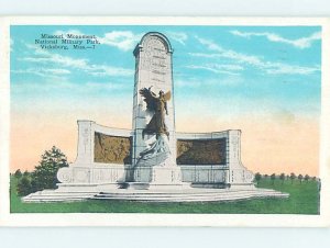 W-border CIVIL WAR MONUMENT Vicksburg - Near Jackson Mississippi MS AE7754