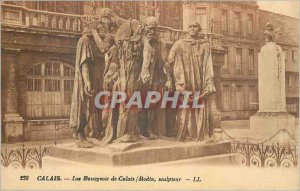 Old Postcard Calais The Burghers of Calais