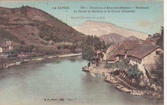 France Aix-les-Bains Portout Le Canal de Savieres et le Grand Colobier