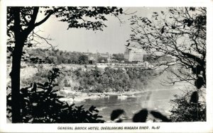 Canada General Brock Hotel Overlooking Niagara River RPPC 07.20