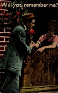 Romantic Couple Will You Remember Me 1913