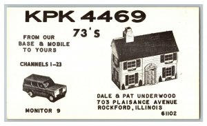 QSL Radio Card From Rockford Illinois KPK 4469