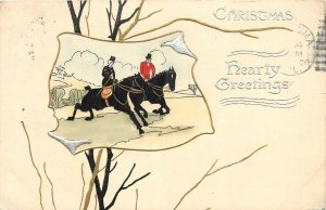 1906 Tuck Christmas hose rider equestrian Tuck Postcard 25-46