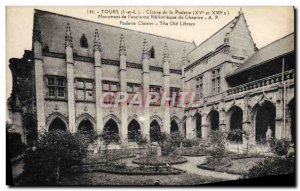 Old Postcard Tours Cloister of Psalette Monument & # 39anceinne library Chapter