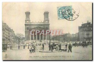 Old Postcard Paris Church of Saint Vincent de Paul