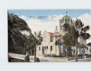 Postcard Memorial (Presbyterian) Church, St. Augustine, Florida