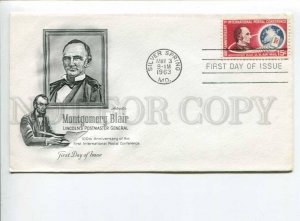 291316 USA 1963 First Day COVER Montgomery Blair