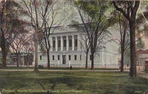 Maine Portland Cumberland County Court House 1912