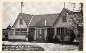 Postcard Dawsons Restaurant Bay Quinte Deseronto Canada