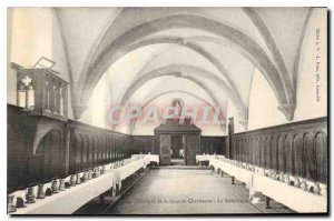 Postcard Old Convent of the Grande Chartreuse The Refectory