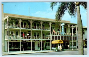 ST. PETERSBURG, Florida FL ~ Roadside BISHOP HOTEL & APARTMENTS 1960s Postcard