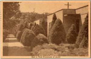 East to West Promenade, Alou Tourist Hotel South Bend IN c1950 Postcard F55