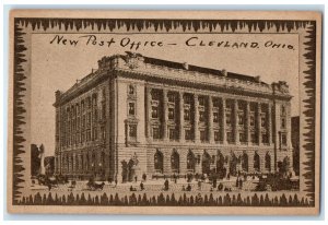 c1910 New Post Office Exterior Building Cleveland Ohio Vintage Antique Postcard