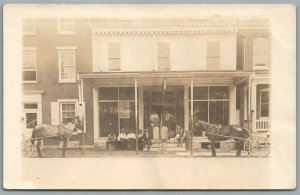 TOWN CONVENIENCE STORE FRONT ANTIQUE REAL PHOTO POSTCARD RPPC