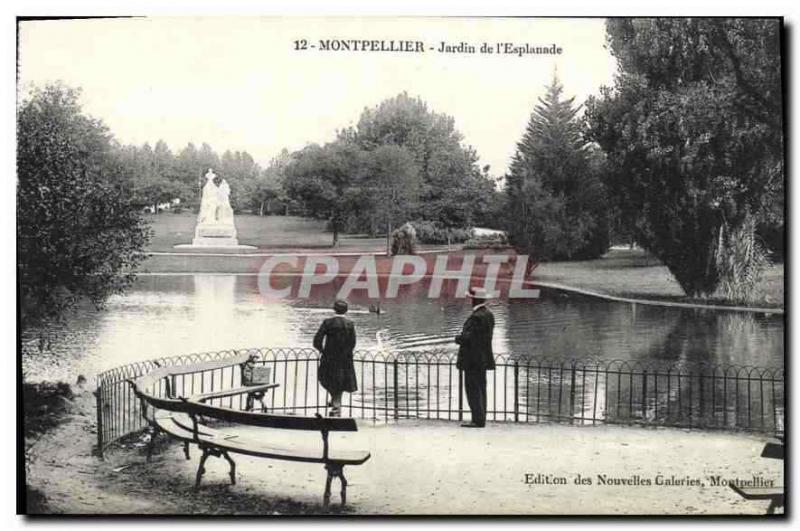 CPA Montpellier Jardin de l'Esplanade 