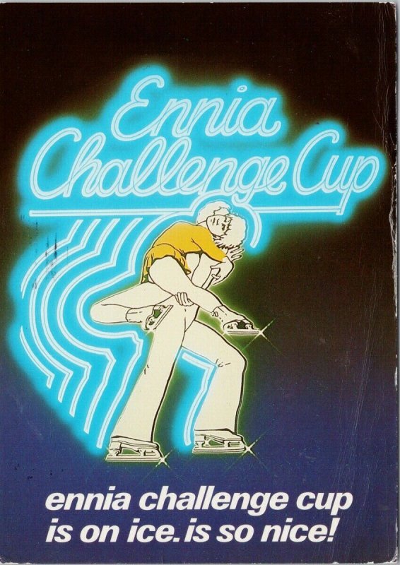 Ennia Challenge Cup Ice Skating The Hague Netherlands Postcard C8