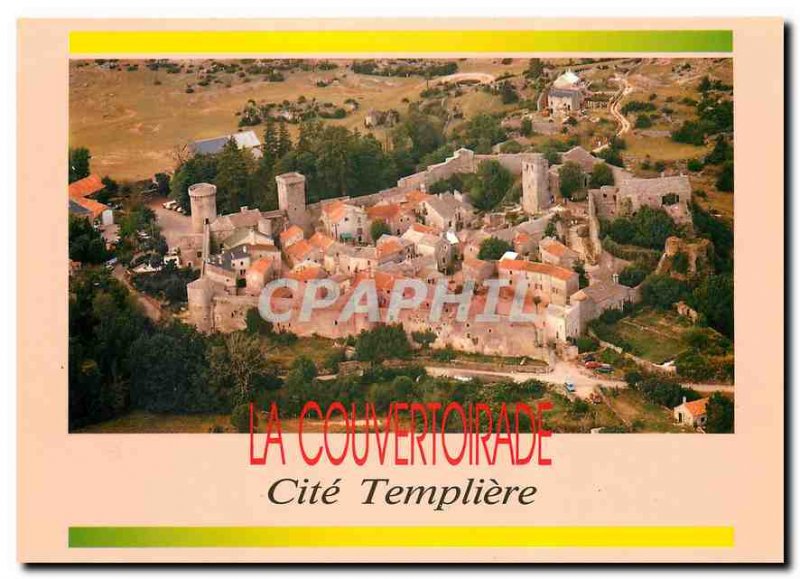 Modern Postcard On the Larzac Plateau Couvertoirade Aveyron Cite Tmpliere Aer...