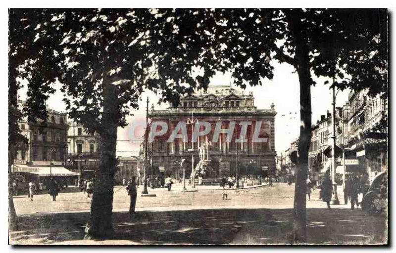 Old Postcard Montpellier The Esplanade Theater