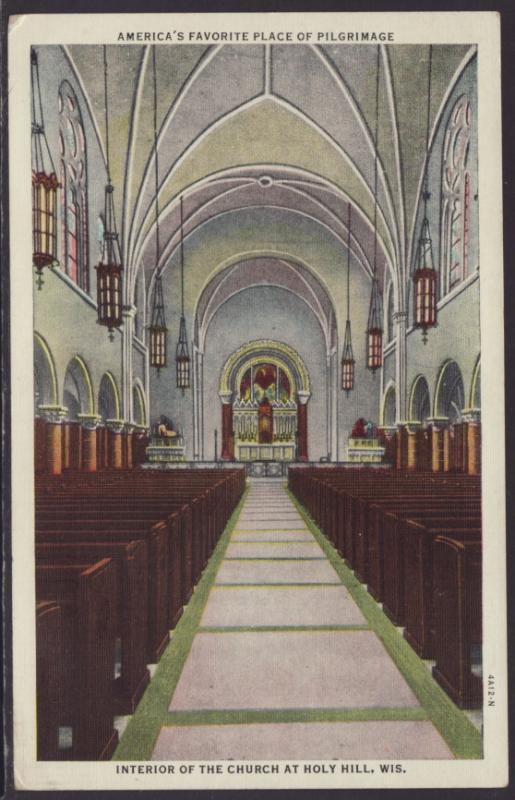 Interior of the Church at Holy Hill,WI