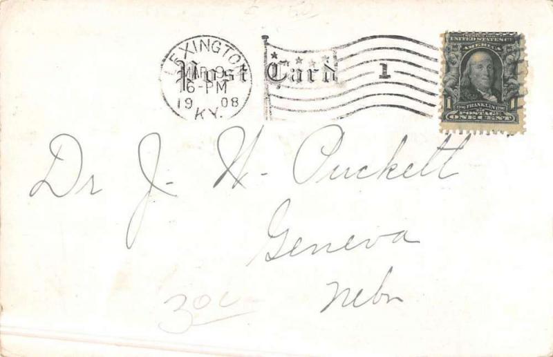 Lexington  Kentucky Magazine Agency Street View Antique Postcard K47405