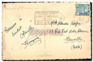 Old Postcard Paris Avenue Foch and the Arc de Triomphe