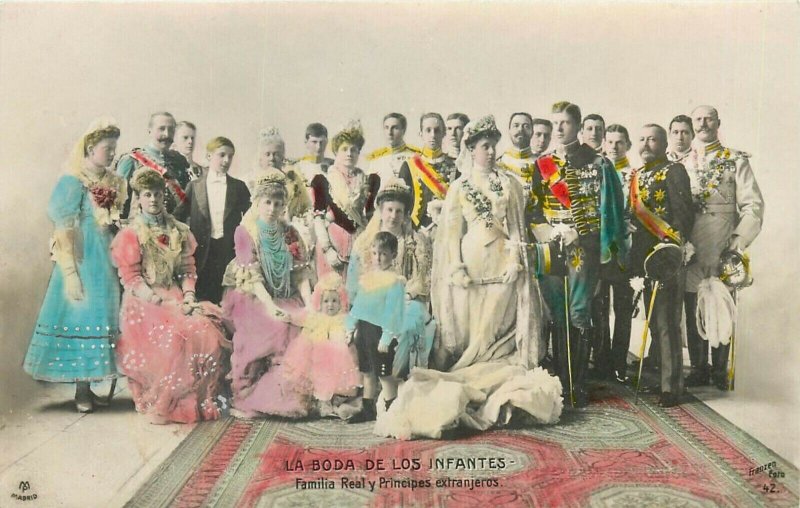 Spanish royal family wedding Teresa & Ferdinand of Bavaria & foreign princes 