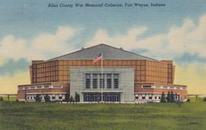 Indiana Fort Wayne Allen County War Memorial Coliseum Curteich
