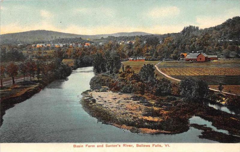 Aerial View   Basin Farm and Saxton's River  Bellows Falls Vermont