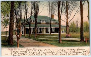 AUBURN, New York  NY    COUNTRY CLUB   1907  PCK  UDB  Postcard