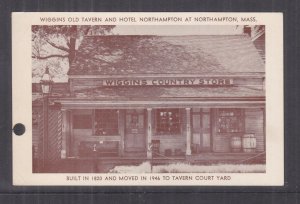 NORTHAMPTON, MASS., WIGGINS OLD TAVERN & HOTEL, c1950 ppc., unused.