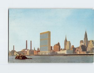 Postcard Panorama of the United Nation's buildings, New York City, New York