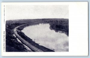 Cedar Falls Iowa Postcard Cedar River Exterior View Lake c1905 Vintage Antique