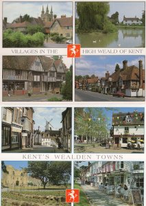 Kent Wealden Towns Matfield Lamberhurst Chiddingstone 2x Postcard s